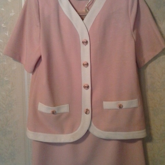 2PC PABLO COLLECTION LIGHT PINK SKIRT SET - Picture 1 of 5